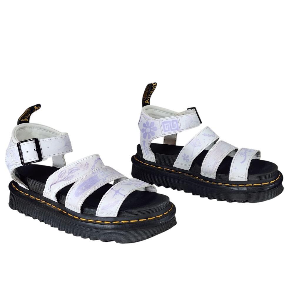 Dr. Martens White and Black Sandals